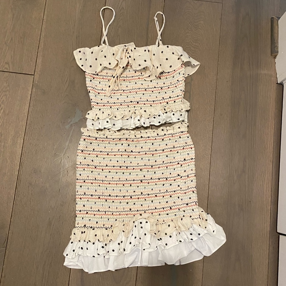 English Factory Polka Dot Smocked SET